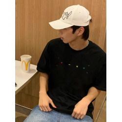 重磅純棉260G短袖男T恤衫美式潮牌痞帥寬松情侶款半袖體恤上衣夏