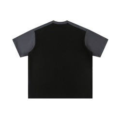 2025年新款CATTEE 美式重磅300g純棉運動拼色短袖男T恤夏季新款寬