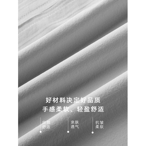 高級感淺灰色雙頭拉鍊立領長袖男t恤2025新款春夏舒適透氣薄外套