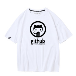 Github程序員Ubuntu極客JAVA碼農Python夏季純棉短袖男t恤夏半袖