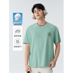 班尼路S&K系列短袖男t恤夏季新款220g純棉青少年男生半袖上衣服A