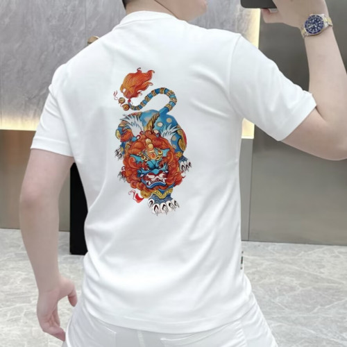 美式痞帥重磅純棉短袖男T恤夏季潮牌時尚印花休閒半袖青年潮上衣