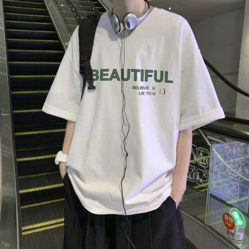 mystyle官方旗艦店夏季休閒短袖T恤男T恤百搭寬松打底衫純棉上衣