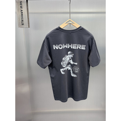 潮牌時尚男裝T恤夏季卡通簡約短袖T恤寬松街潮套頭男T恤B2CNF2179