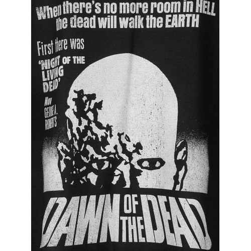 活死人黎明Dawn of the Dead喪屍Cult電影復古純棉水洗短袖男T恤