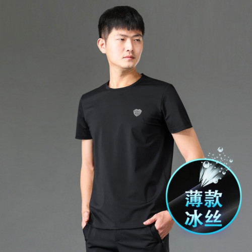 夏季女士棉綢連衣裙薄款寬松大碼Polo領中長裙氣質休閒人造棉裙子
