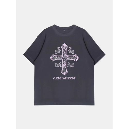 VLONE WE11DONE潮牌男女同款夏裝2025新款時尚流行短袖男t恤上衣
