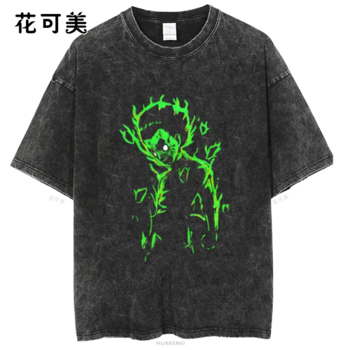 十字架新款夏季歐美潮牌搞笑創意滑稽印花水洗做舊短袖男t恤