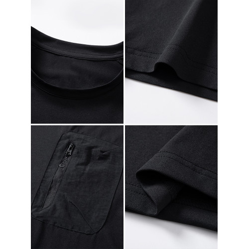 VISVIM BESSEL男t恤短袖夏季美式潮流圓領純色青年上衣服打底衫