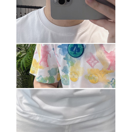 美式重磅短袖男T恤夏季個性高級大牌印花輕奢半袖歐洲站潮牌上衣