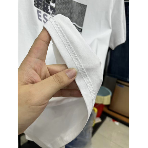 【豆家】餘單！貼布印花 精梳棉 專櫃撤櫃貨 夏季圓領短袖男t恤衫