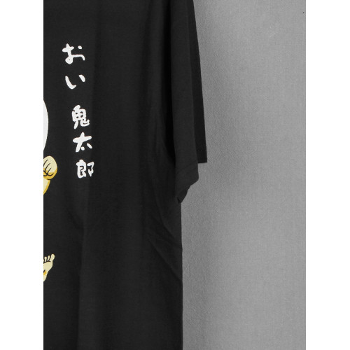 鬼太郎gegege no kitaro動漫蠟筆小新獨眼寬松純棉休閒短袖男T恤