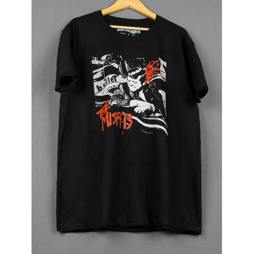 The Misfits Bullet Danzig 樂隊硬核龐克美式休閒純棉短袖男T恤