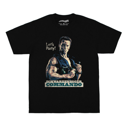 魔鬼司令Commando施瓦辛格Schwarzenegger純棉短袖男T恤T-Shirt
