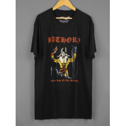 Bathory黑金屬樂隊短袖純棉水洗長袖圓領Burzum Venom日常男T恤
