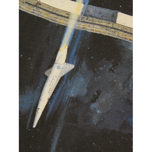 2001太空漫遊A Space Odyssey經典電影純棉短袖白色印花寬松男T恤