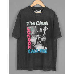 The Clash London Calling 沖撞樂隊龐克短袖77Punk純棉正肩男T恤