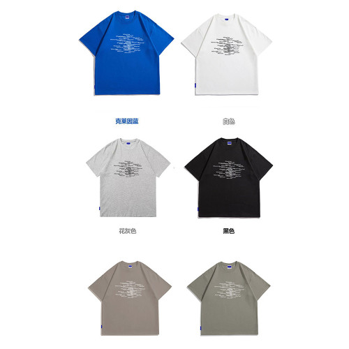 WASSUP HEODS潮牌夏季新款黑色白色男t恤純棉寬松短袖情侶裝新款