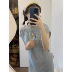 女大童夏季風國風連衣裙2025新款洋氣初高中生公主裙娃娃領07
