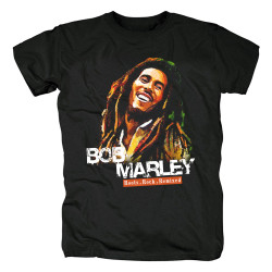 Marley, Bob鮑勃.瑪麗雷鬼樂之父Rock搖滾潮流圓領大碼短袖男T恤