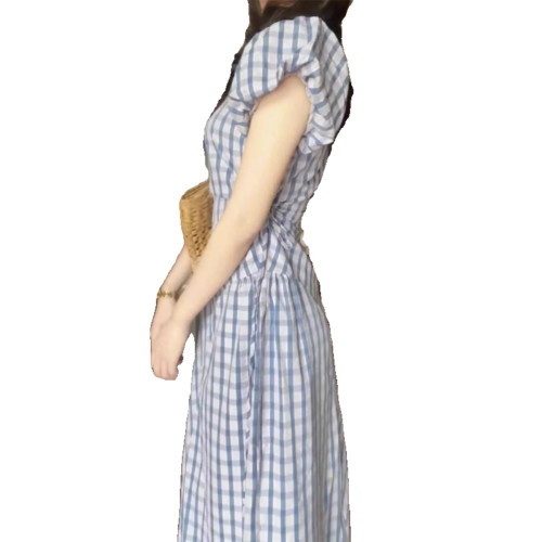 2025夏季新款媽媽大碼遮肚顯瘦連衣裙中老年女裝氣質長裙子大擺裙