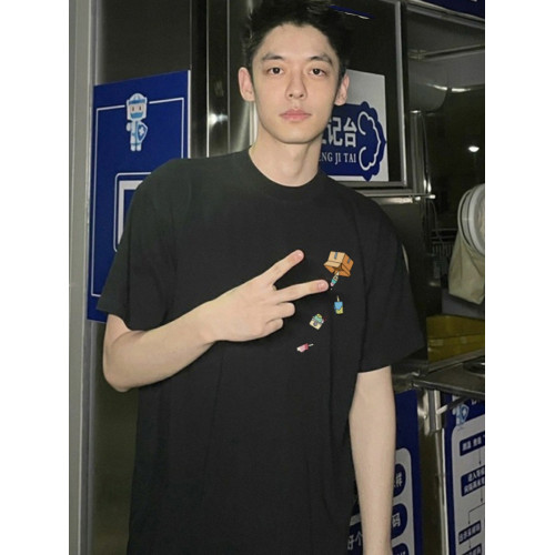 純棉潮牌短袖男T恤衫休閒夏裝新款寬松體恤青少年潮流打底衫上衣