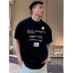 美式純棉高街短袖男T恤衫ins潮牌街頭字母印花帥氣痞帥ins上衣夏