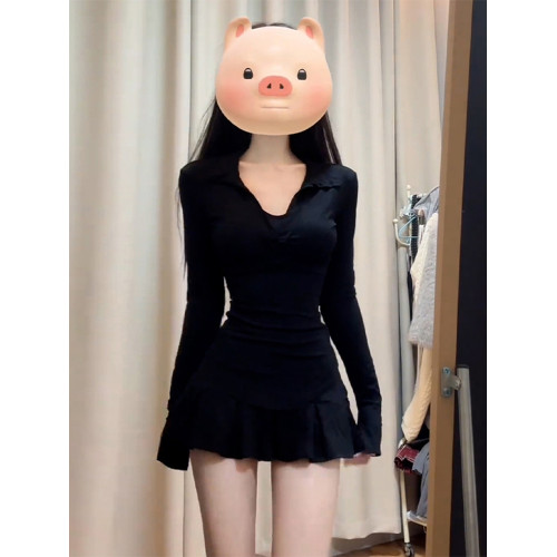2025新款辣妹紅色連衣裙子女性感包臀短裙夏季巨好看穿搭一整套裝