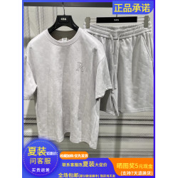 GXG男裝2025夏季G25X442129002寬松圓領灰色短袖T恤潮G25X442129