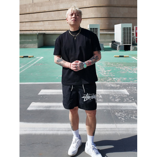 RAGECAVE春夏基礎緊身美式正肩修身版型重磅純色打底棉短袖男T恤