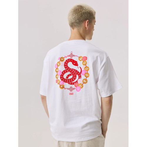 KITH Treats 25SS蛇年植絨Box如意結花朵印花純棉短袖男T恤女情侶
