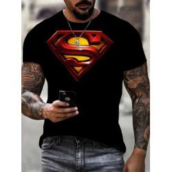 3D digital printed loose casual T-shirt 3D數碼印花寬松男T恤