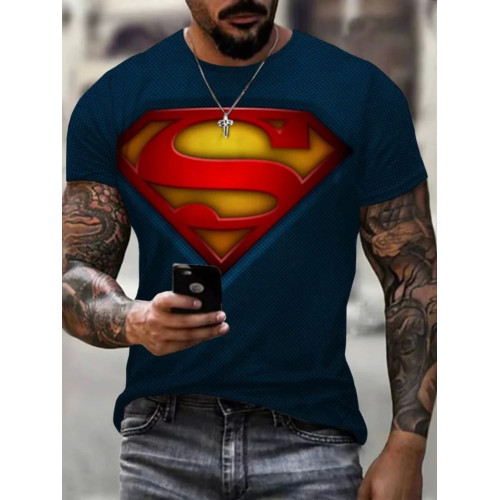 3D digital printed loose casual T-shirt 3D數碼印花寬松男T恤