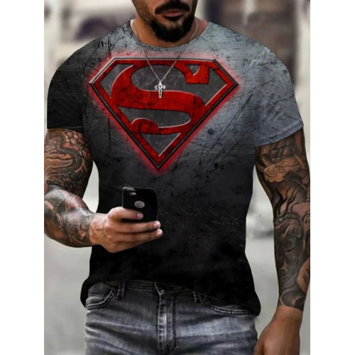 3D digital printed loose casual T-shirt 3D數碼印花寬松男T恤