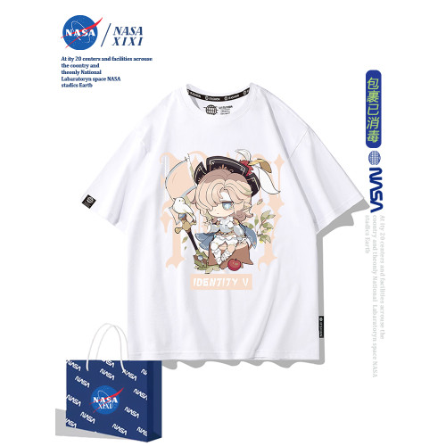 NASA第五人格聯名短袖男T恤醫生雕刻家偵探園丁夏季衣服純棉半袖