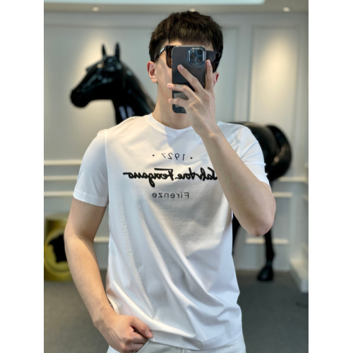 歐洲站高級潮牌春夏新款簡約時尚字母圓領印花修身短袖男裝T恤衫