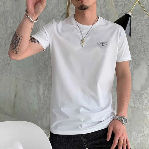 歐洲站高級潮牌短袖男T恤夏季新款輕奢歐貨簡約小圖案男裝體恤潮T