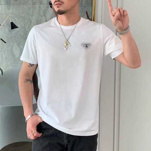 歐洲站高級潮牌短袖男T恤夏季新款輕奢歐貨簡約小圖案男裝體恤潮T