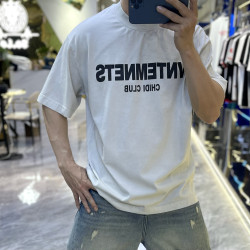 美式復古短袖男T恤2025新款重磅純棉潮牌寬松休閒百搭上衣半袖男