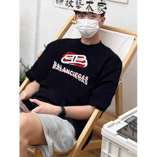 純棉重磅短袖男t恤衫寬松260g圓領ins潮牌百搭情侶款體恤上衣夏季