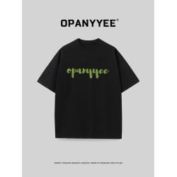 OPANYYEE潮牌短袖男t恤創意印花美式嘻哈上衣純棉情侶夏季體恤衫