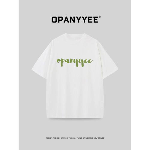 OPANYYEE潮牌短袖男t恤創意印花美式嘻哈上衣純棉情侶夏季體恤衫