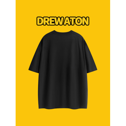DREW美式字母印花潮牌重磅短袖男T恤2025年夏季潮流百搭半袖上衣