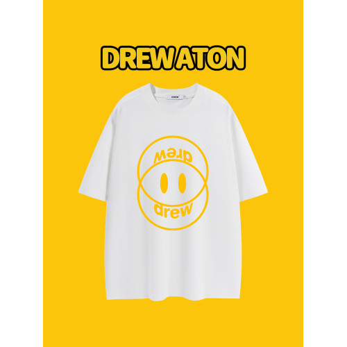 DREW美式字母印花潮牌重磅短袖男T恤2025年夏季潮流百搭半袖上衣