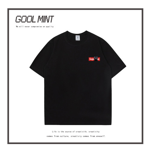 GOOL MINT短袖男T恤夏季新款寬松純棉半袖簡約潮牌休閒學生體恤衫