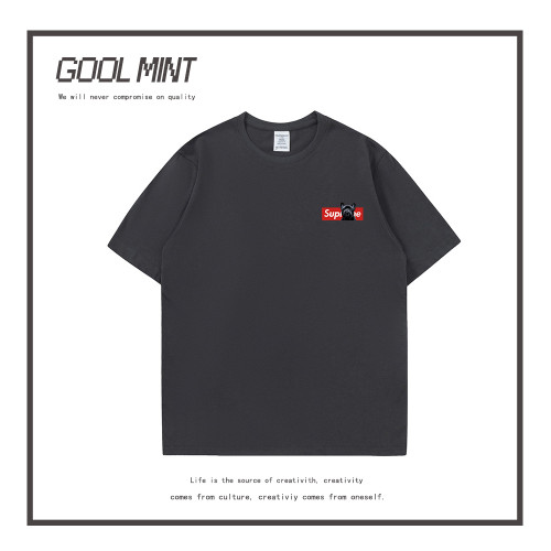GOOL MINT短袖男T恤夏季新款寬松純棉半袖簡約潮牌休閒學生體恤衫