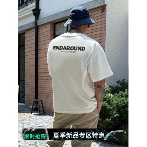 餘文樂同款高街潮牌男t恤短袖夏季寬松美式痞帥高級感半袖上衣服