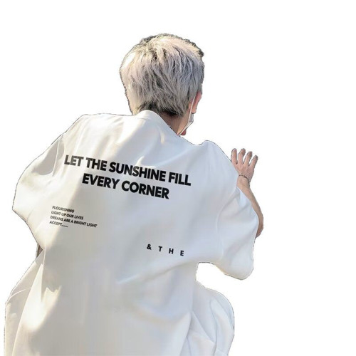 2025新款短袖男t恤韓版潮流半袖短袖夏季上衣港風寬松休閒潮牌男