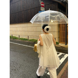 夏季套裝吊帶背心女裝 2025新款外穿高級性感小個子黑色連衣裙女
