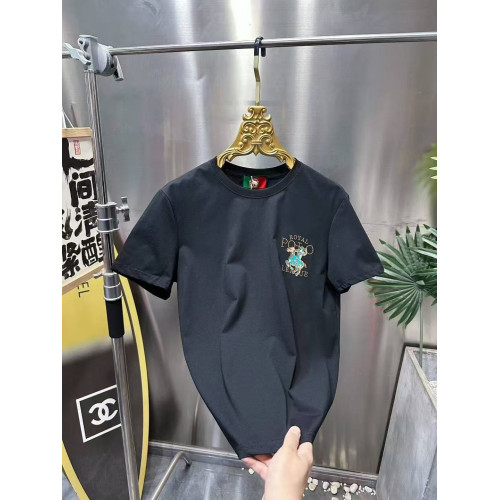 歐洲站個性刺綉印花短袖男T恤潮牌網紅潮流夏季新款帥氣男士半袖